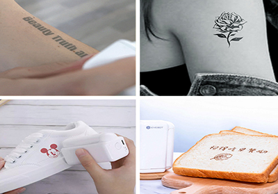 Imprimante à jet d'encre de poche bricolage |Mini imprimante alimentaire |Impression de tatouages